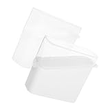 NUOBESTY 2 Stück Teiliges Frischhaltebox mit Deckel Transparenter Aufbewahrungsbehälter für Käse Butterstücke Praktische Teebeutel Box Vielseitig für Kühlschrank und Küchenorganisation