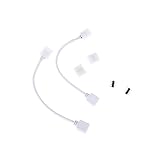 DOITOOL LED Verbindungskabel Set Mit 4Pin Steckverbindern Und Clips Für RGB LED Streifen Schnelle Und Einfache Montage Kompatibel Mit LED Lichtleisten