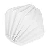 ELAYARD Faltbarer Origami Lampenschirm Weiß Papier Lampen Schirm für Wohnzimmer Esszimmer Bar Dekorativer Decken Lampenschirm Klappbare Langlebige Hängelampe Beleuchtung