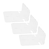 VILLCASE 3 Stück Wandhalterung schwimmende Regale aus Acryl Wandregal für Videomonitore Gaming -Regal kleines Wandregal Babyphone-Regal Babyphone-Montageregal DVD-Regale Transparent