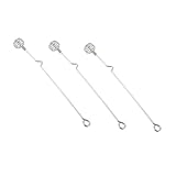 TOYZFRIENDY 3 Stück Edelstahl Honig Rührstab mit Langem Griff und Haken Langlebiger Honigservierer und Küchenmixer für Honig Kaffee Tee und Saft Rostfrei Leicht zu Reinigen Platzsparend