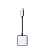 Dalimee SD Kartenleser USB C & USB 3.0 Stecker, 3 in 1 Kartenlesegerät mit SD, Micro SD/TF and USB Anschluss, Plug-and-Play, SD Card Reader für iPhone 17/16/15, iPad, MacBook und Android-Geräte