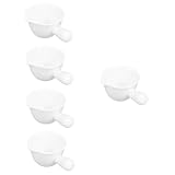 Ciieeo 5St Snackschale keramikschüssel keramik schälchen Snack Schüssel Keramikschälchen Salzbehälter Flasche Zuckerbehälter Sirup-Servierbecher Förmchen Sojasauce-Teller Aromaschale Weiß