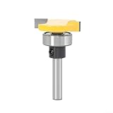 Hartmetall-T-Nutfräser für Holzbearbeitung, T-Typ mit unterem Lager, Planfräser zum Nuten und Tischlerarbeiten, gehärteter Stahlkörper (6 x 6,35 mm)