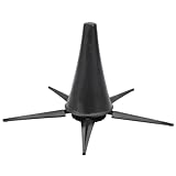 01 02 015 Klarinettenständer, tragbarer Ständer im geteilten Design Pro Grade für Oboen, Flöten, Klarinette, Schwarz, ABS + Aluminiumlegierung + Metall