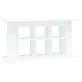 vidaXL Aquariumständer Hochglanz-Weiß 120x40x60 cm Holzwerkstoff, 833593