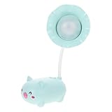 WHAMVOX Mini LED Schreibtischlampe Cartoon Design USB Aufladbar Faltbar Leselampe mit Augenschutz Nachtlicht für Jungen Mädchen Schlafzimmer und Lernbereich Zufällige Zufällige Farbe