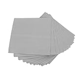 HEALSOPTHY 60 Stück Graue Party Papierservietten Doppellagig Vielseitig als Cocktail- Dessert Picknick-servietten für Hochzeit Geburtstag Empfang und Restaurantbar Geeignet