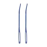 Aurgiarme Edelstahl-Nähnadel, Webnadel, Stopfen, Handnähen für Wolle, Handstricken, Häkeln, gebogen, für Lederpolster, großes Auge