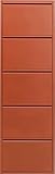 Kare Design Schuhschrank Caruso, Braun, Metall, mit 5 Klappen, Schuhablage für 6 Paar Schuhe, schmal, platzsparend, hoch, Schuhregal, Eingangsbereich, 173x50x15 cm