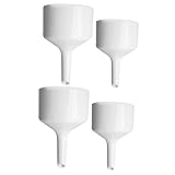 Healifty 2 Sätze Büchner-trichter Trichter Zum Füllen Von Flaschen Protein-shake-flasche Flüssigkeitstrichter Porzellantrichter Einfülltrichter Für Das Labor Labortrichter Weiß 2 Stück * 2