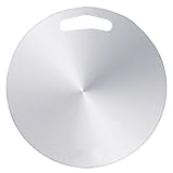 Edelstahl-Schneidebrett 12-Zoll-Runde Schneidebrett mit doppelseitiger einfacher Waschen ungiftiger Hackblock für die Küche