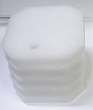 Steppan 5 Stück Filtervlies 25 mm dick für Eheim Experience + professionel 150+150 T+250+250T / 2222, 2322, 2224, 2324