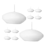 TOPBATHY 1 Satz Schwimmende Kerze Teelichter Empfangskerzen Spitzkerzen Flackern Schwimmende Wasserkerzen Led Stumpenkerzen Duftkerze Schwimmbad Blase Weiß 10st