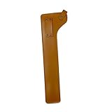 BESTonZON 1Pc Schutzhülle Feuerstellenzubehör Camping Outdoor Grillabdeckung Picknick Bestecktasche Feuerzangenschutz Lagerfeuerzubehör Feuerzangen Aufbewahrungstasche Braunes Leder
