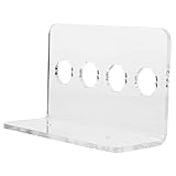 BELLIFFY Scherenregal Scherenbehälter Scheren Friseurscherenständer Salon Scherengestell Friseur Clipper Halter Rack Scherenhalter-organizer Scherfall Transparent Acryl