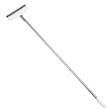 TOYANDONA Langer Bodenreiniger mit Drehbarer Bürste Harter Borsten schrubber für Fliesenfugen und Bad Stiel Vielseitige Nass Trockenreinigung für Küche Garage Garten Langlebig und Robust