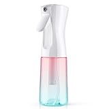 URAQT Sprühflasche, 200 ml Zerstäuber Sprühflasche Haare Klein, Salon Wasserspray Spray Bottle Hair, Wassersprühflasche Sprühflaschen für Frisuren, Pflanzen zum Putzen (200 ml – Farbverlauf rosa-grün)