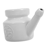 CLISPEED Keramik Nasendusche Nasenspülung für Yoga und Saisonale Pflege Manuelle Nasenreinigung mit Effektiver Spülfunktion Schnell und Einfach Anzuwenden Fördert Klare Atmung