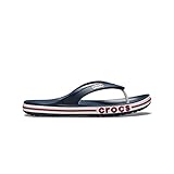 Crocs Unisex's Bayaband Flip Flop,Navy/Pepper,42/43 EU