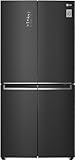 LG Electronics Slim Multi Door GMB844MC4E mit LINEAR Cooling| Slim FIT - nur 83,5 cm breit | 530 Liter Kapazität | Matte Black Steel, Mattschwarz Metallic
