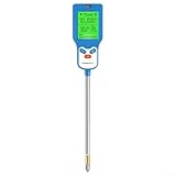 HOHOVYVY 6-in-1 Bodenmessgerät Für Feuchtigkeit, PH-Wert, Temperatur Und Licht Mit Empfindlicher Sonde Und 90° Drehbarem Design Für Präzise Pflanzenpflege
