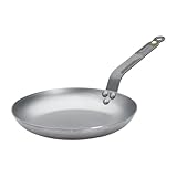 de Buyer - Omelettepfanne MINERAL B aus Eisenstahl - 24 cm Durchmesser - 5611.24, Silber
