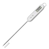 Gentpovth Digitale Küchenthermometer, thermometer kochen mit langen Sonden, Grillthermometer, Fleischthermometer, LCD Screen Thermometer, für die Küche zum Kochen, Backen, Babynahrung