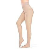 Thermo Strumpfhose Damen Hautfarbe Strumpfhosen Damen Mit Muster Winter Gefüttert Mit Dickem Fleece Thermostrumpfhose Weiß Warm Dicke Gefälschte Durchscheinend Plüschstrümpfe Leggins Thermo Weite Hose