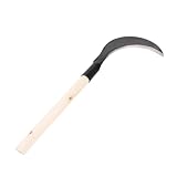 BCOATH Gartensense aus Manganstahl mit Langem Griff Hand Sense für Unkrautentfernung und Jäten Stabiles Gartenmesser für Präzise Gartenarbeit