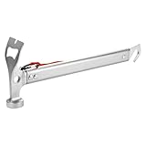 JISADER Campinghammer Ausrüstungszubehör mit Griff Aus Aluminiumlegierung Professionelle Geschenke Zeltpflockhämmer, Silber