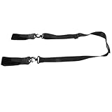 Healvian Verstellbarer Skitragegurt aus Leder Leichter Schultergurt für Ski und Snowboard Outdoor Wintersport Zubehör Verstellbarer Skibefestigungsriemen für Herren