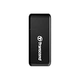 Transcend Multifunktionskartenleser mit SD- und microSD-Steckplatz sowie USB-Anschluss USB 3.1 Gen 1, Schwarz - TS-RDF5K