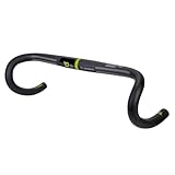 Rennrad-Lenker, 1 Stück, T800 Vollkarbonfaser-Lenker, Drop-Bar, Rennradlenker, 31,8 mm x 400 mm/420 mm, matt für Festfahrräder (grün 400 mm)