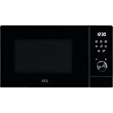 AEG Mikrowelle mit Grill MFB295DB – freistehend, 29 L, Touch-Bedienung, Invertertechnologie, AutoSteam-Dampffunktion, Silent+, MultiStage Cooking, 900 W Mikrowellenleistung, 1000 W Quarzgrill, Schwarz