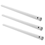 jojofuny 3 Teiliges Verlängerungsrohr Für Deckenventilatoren Doppellochanschluss Universelle Ventilatorstange Deckenventilator Downrod Für Den Heim Und Bürogebrauch