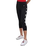 Tommy Hilfiger Sport Damen-Leggings mit Sternenaufdruck, schwarz, X-Klein