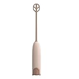 Leichter Handrührer, batteriebetriebener Handmixer, tragbarer elektrischer Mixer, batteriebetriebener Komfort, ergonomischer/bequemer Griff, /Schwarz/Weiß für Getränke, Getränke