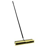 ROMISBABA Terrassen Schiebebesen 80cm mit Aluminium Gewindekopf Robuster Außenbodenbesen für Einfahrten Gehwege und Badewannen Leichter Garten und Hofbesen für Außenreinigung