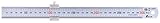 Shinwa 3-D-76752 300 mm metrisches Stahl Regel mit Lineal Stop von tyzacktools