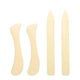 4 Stück Falzbei,Falzbein für Papier,Origami Werkzeug,Falzbein aus Künstlicher Knochen,Bone Folder Falzbein,für Origami Papierhandwerk Kartenherstellung Lederverarbeitung,Kunststoff Falzbeil Basteln