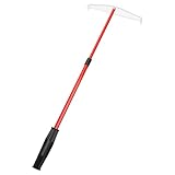 POPETPOP 69cm Langer Pokerchip Rechen aus Edelstahl Roter Teleskopischer Chip Schieber Ergonomischer Griff Geeignet für Kartenspiel Sammler und Spielrunden