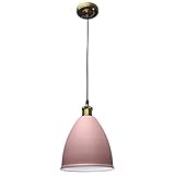 KJULKJKHJ - Moderne Hängelampe aus Metall, Moderne Eleganz, Macaron-Farbe, industrielle Pendelleuchte - Design-Kronleuchter, kompatibel mit Kücheninsel-Esszimmer, E27, Einzelkopf, für Küchen