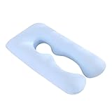 DECOMELODY U Förmiger Schwangerschaftskissen Bezug Baumwolle Schlafkissenhülle für Seitenschläfer mit Reißverschluss Waschbar Robust Geruchsneutral Passend für Arm und Körperpolster