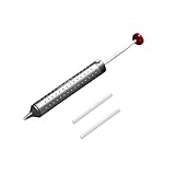 Entlötpumpe, Entlötwerkzeug, Superabsaugung Lötsauger, lötsauger vakuum Lötentferner Werkzeug, Auslöten entlöten vakuum, mit 1 Silikondüsen Entlötsaugpumpe (218mm)