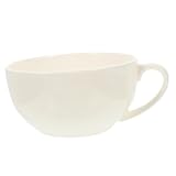 ROMISBABA Große Keramik Frühstückstasse Mit Henkel Trinkbecher Für Milch Müsli Und Kaffee Spülmaschinenfest Langlebiges Porzellan Geeignet Für Zuhause Restaurant Und Party