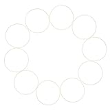 Gogogmee 10 Stück Bambus Blumenkranz Ringe Leicht für DIY Hochzeitsdeko Makramee Wandbehang Kranz Basteln Handwerk Zubehör