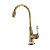 Gadpiparty Antike Bronze Küchenarmatur Aus Schwenkbarer Wasserhahn Für Spüle Einhebelmischer Für Heißes Und Kaltes Wasser Eleganter Mixer Für Moderne Küchen