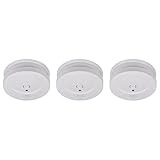 Brennenstuhl Rauchmelder Set, 3X RM C 9010 mit austauschbarer Batterie (geprüft nach EN 14604, durchdringendes Alarmsignal) weiß