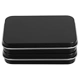 HEMOTON 2 Stück Metalldose mit Deckel Wiederbefüllbarer Tragbarer Zahnseidenhalter Kompakter Rechteckiger Reisebehälter für Outdoor und Alltag Kleine Aufbewahrungsbox für Zahnseide